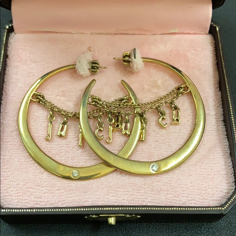 Juicy Couture Gold Hoop Earrings